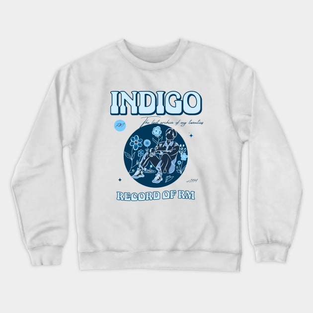 indigo rm Crewneck Sweatshirt by nelkrshop